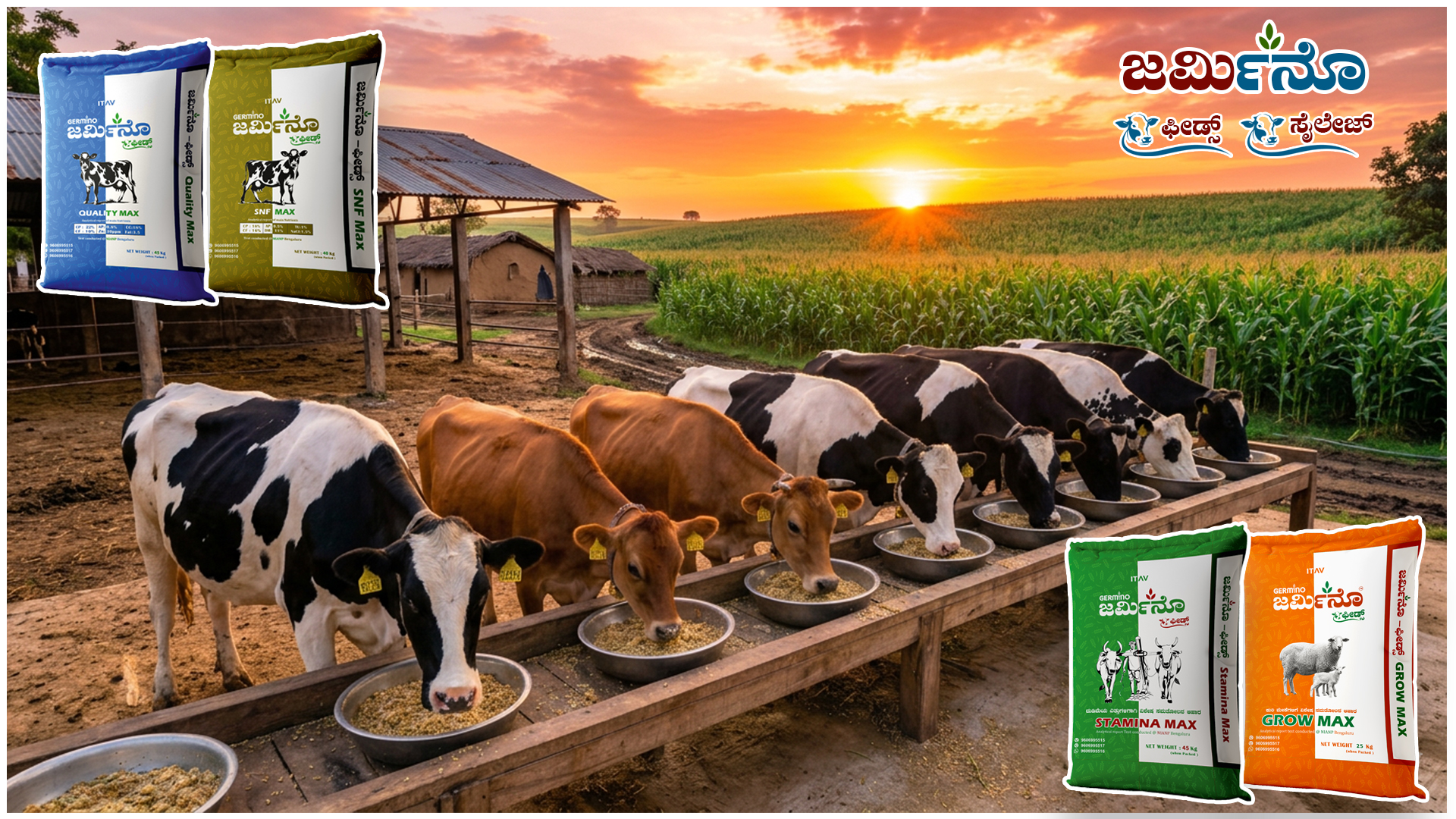 Why Germino Cow Eating Feeds